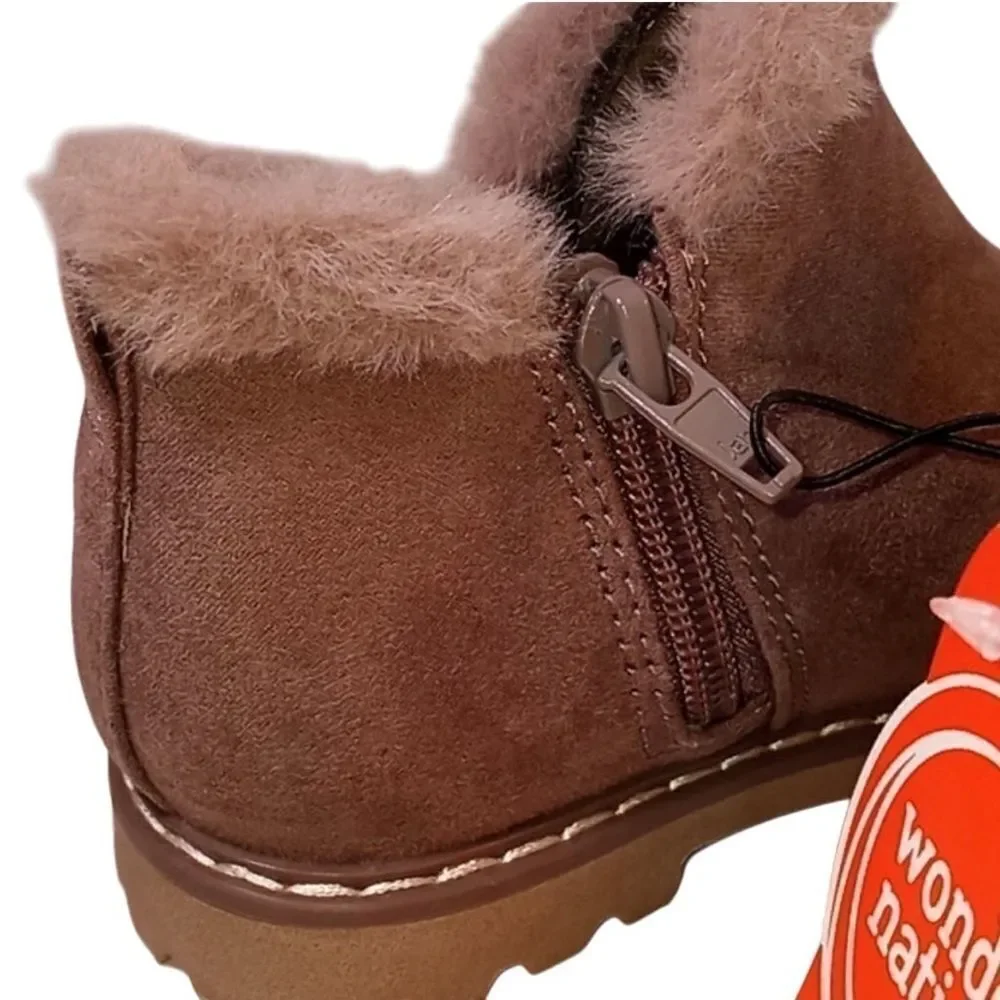 Toddler  Cozy Ankle Boots Shoes Size 9